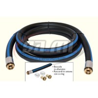 TUBO SPECIALE IN GOMMA 6MT CON RACCORDI 3/4"-3/4" MAESTRI