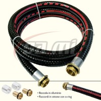 TUBO PROFESSIONALE 4MT CON RACCORDI 3/4"-1" MAESTRI