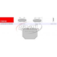 PASTIGLIE FRENO FDB 182 P
