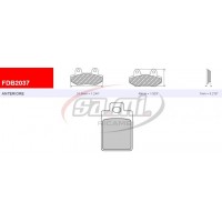 PASTIGLIE FRENO FDB 2037 P