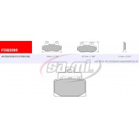 PASTIGLIE FRENO FDB 2095 AG FERODO