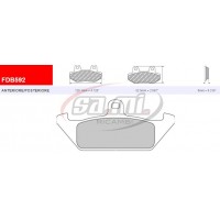 PASTIGLIE FRENO FDB 592 P