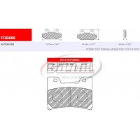 PASTIGLIE FRENO FDB 666 P FERODO