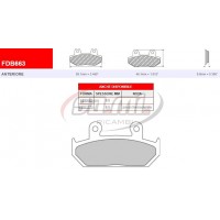 PASTIGLIE FRENO FDB 663 P