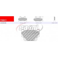 PASTIGLIE FERODO FDB 311 P